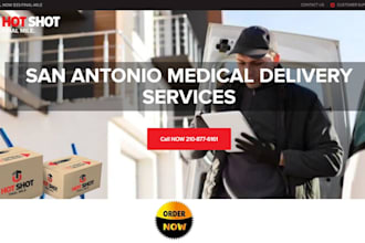 medical courier courier website logistics cargo website nemt website