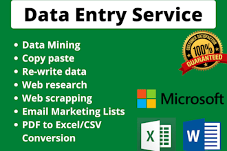 expert web research, data clean and scrub, copy paste, email address