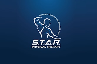 design thriving community physical therapy logo