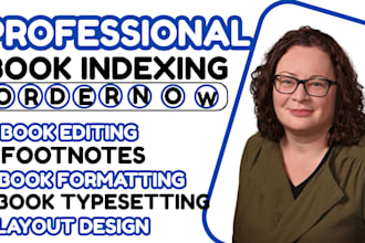book formatting, layout and book indexing, footnote, clickable toc, indexing