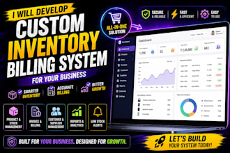 develop a custom inventory billing system for your business