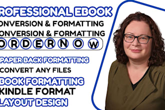 do ebook conversion from PDF, word, indesign into epub, kindle kpf,