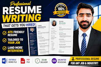 design a professional resume and modern CV layout