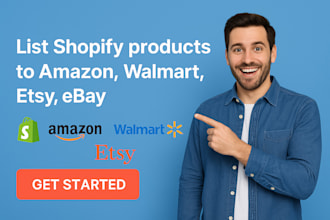 list shopify products to amazon, walmart, etsy, ebay through cedcommerce