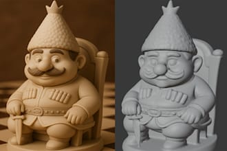create image to 3d print ready model, reay for manufactur