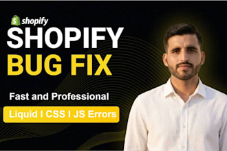fix shopify bugs, errors, and liquid code issues