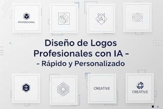 crearé un logo profesional y moderno con inteligencia artificial en 24h