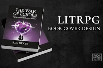 design a custom litrpg book cover