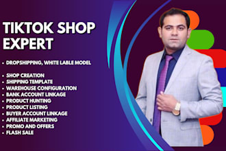 create your tiktok shop, dropshipping shop, and white label