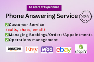 provide inbound call support and phone answering service