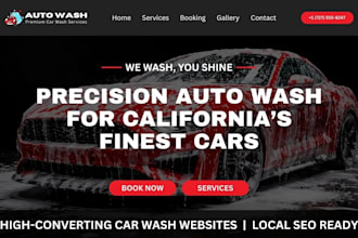 build a lead generating website for car wash and auto detailing businesses