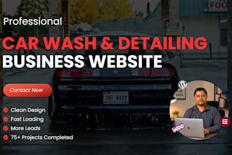 design a booking website for your car wash or detailing business