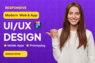 do landing page UI UX, figma website UI UX, dashboad, mobile uiux, prototyping