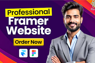 develop your website with framer, convert also figma to framer