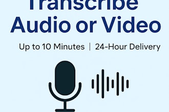 transcribe your audio or video and write a clear summary