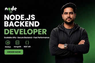 be your professional node js backend developer
