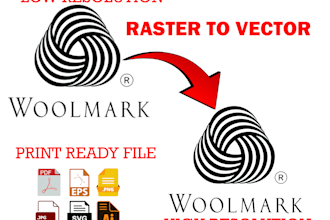 do vector tracing, recreate, and vectorize logo or images