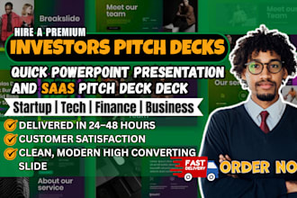 create a custom and quick powerpoint presentation, pitch deck, google slide PPT