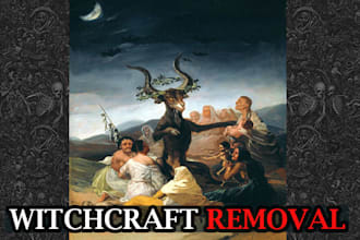 cast a spell to remove evil energy, curses, and possession