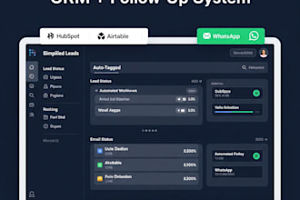 create a custom CRM and lead follow up automation system