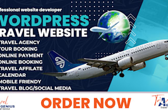 stunning wordpress travel booking website with seo calendar