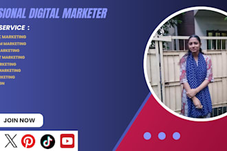 be your social media marketing manager and content writer