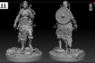 make custom 3d characters for printing