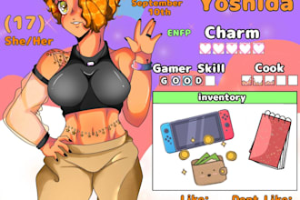 do a character sheet for you