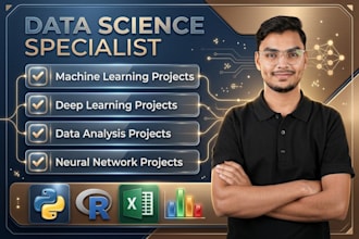do data analysis, machine learning ml, deep learning and neural network projects