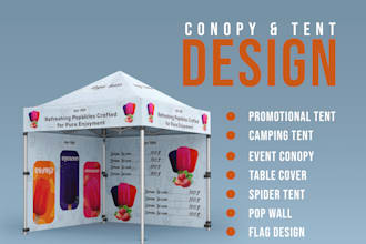 design custom canopy tent design for events and branding