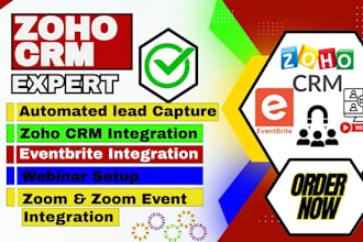 setup zoho crm event and online meeting integration webinar eventbrite and zoom