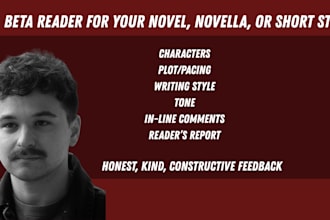 be your supportive alpha or beta reader