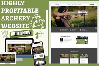 design archery store hunting gear outdoor camping shopify archery gun website