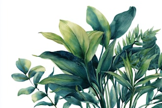 craft a beautiful botanical or floral illustration
