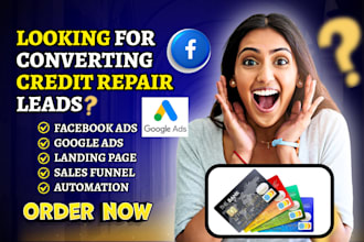 generate credit card repair leads credit restoration cre dit repair automation