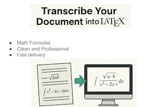 convert your notes or files to latex