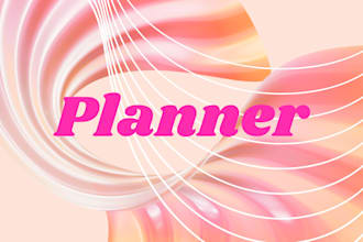 design aesthetic and custom planners for digital or print