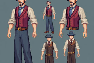 draw simple 2d game characters