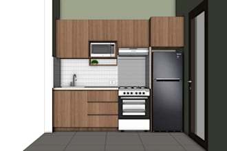 create sketchup 3d model for kitchen design