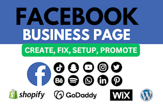 do facebook business page create and setup, social media accounts setup