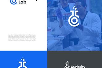 design high quality science lab, chemistry logo for your business