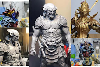 3d print and paint custom 3d miniature action figure aos table top minifigure