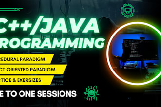 teach you cpp and java with complete oop concepts