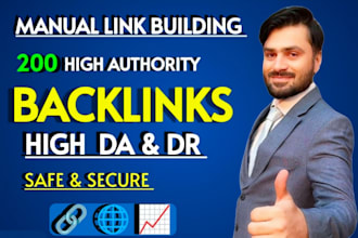 provide manual link building and SEO backlinks for better google visibility