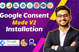 setup google consent mode v2, cookie banner for gdpr ccpa compliance gtm