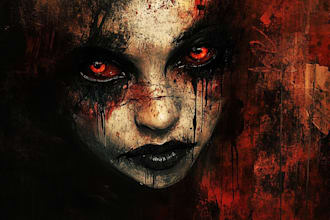 draw character illustration metal horror dark art dnd scary ugly