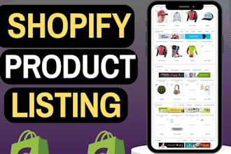 do product listing on shopify store