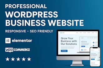 create responsive wordpress business website