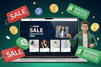 design a professional shopify store or shopify dropshipping web