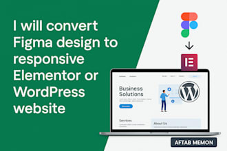 convert figma to elementor website or figma to wordpress website